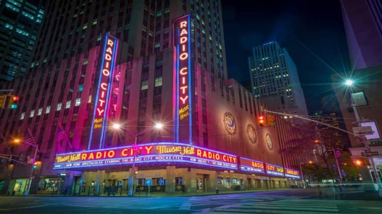 Best live music venues in New York– Radio City Hall