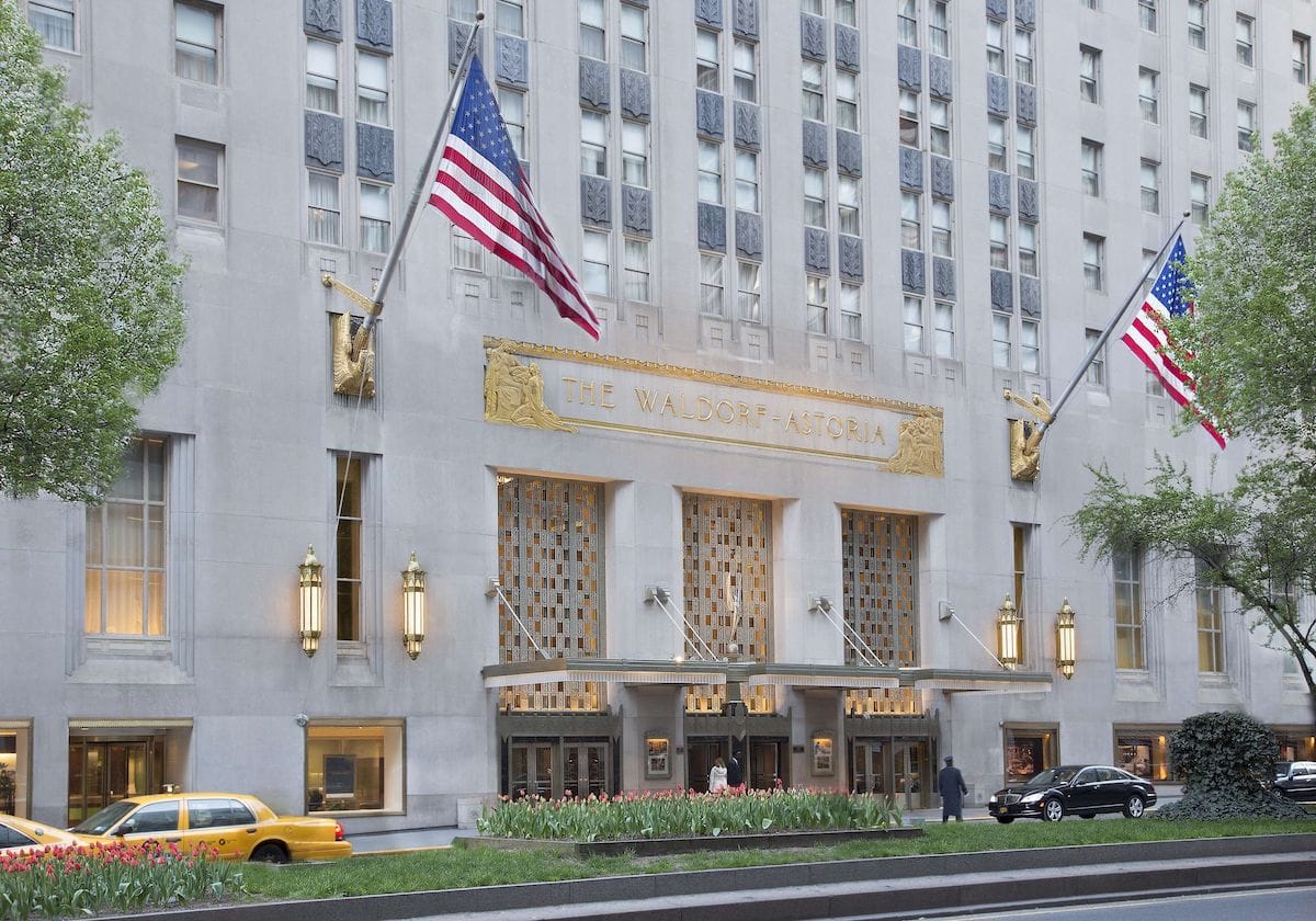 Waldorf-Astoria Hotel New York City hotels for music lovers